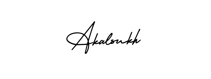 Create a beautiful signature design for name Akalsukh. With this signature (AmerikaSignatureDemo-Regular) fonts, you can make a handwritten signature for free. Akalsukh signature style 3 images and pictures png