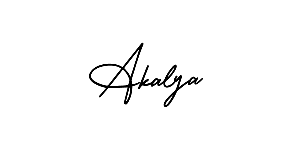 Akalya stylish signature style. Best Handwritten Sign (AmerikaSignatureDemo-Regular) for my name. Handwritten Signature Collection Ideas for my name Akalya. Akalya signature style 3 images and pictures png