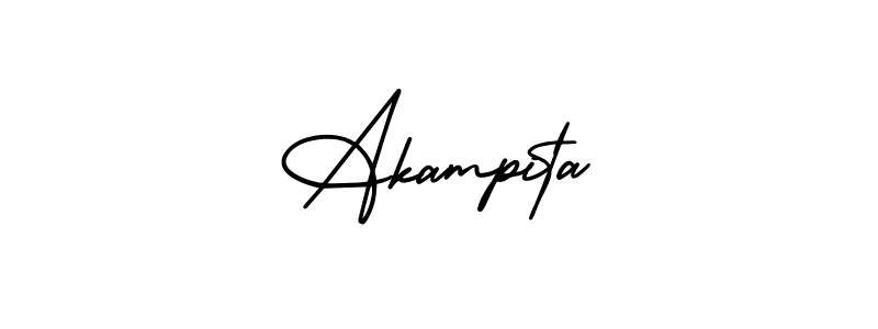 It looks lik you need a new signature style for name Akampita. Design unique handwritten (AmerikaSignatureDemo-Regular) signature with our free signature maker in just a few clicks. Akampita signature style 3 images and pictures png