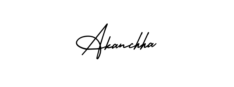 How to make Akanchha signature? AmerikaSignatureDemo-Regular is a professional autograph style. Create handwritten signature for Akanchha name. Akanchha signature style 3 images and pictures png
