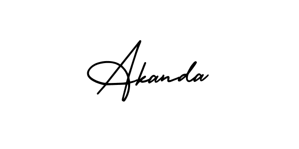 Best and Professional Signature Style for Akanda. AmerikaSignatureDemo-Regular Best Signature Style Collection. Akanda signature style 3 images and pictures png