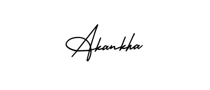 Make a beautiful signature design for name Akankha. With this signature (AmerikaSignatureDemo-Regular) style, you can create a handwritten signature for free. Akankha signature style 3 images and pictures png