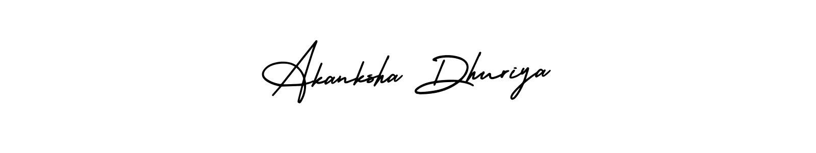 You can use this online signature creator to create a handwritten signature for the name Akanksha Dhuriya. This is the best online autograph maker. Akanksha Dhuriya signature style 3 images and pictures png