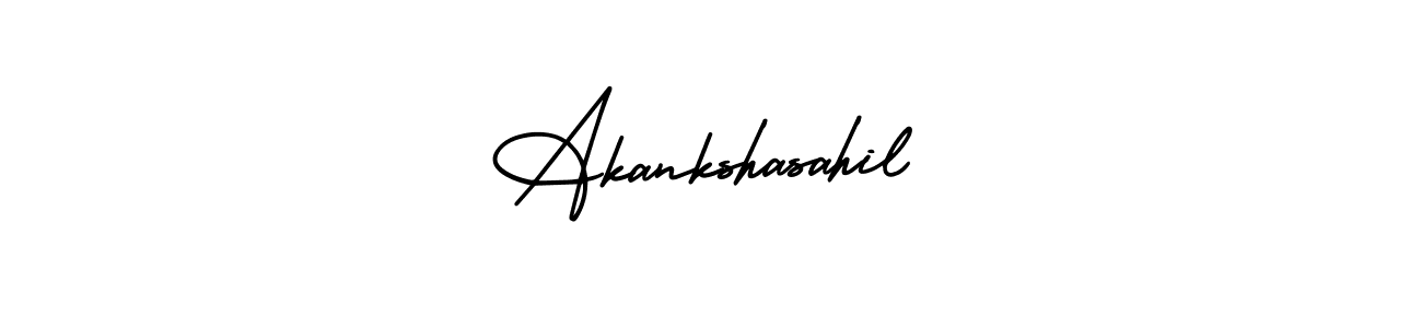 Make a beautiful signature design for name Akankshasahil. Use this online signature maker to create a handwritten signature for free. Akankshasahil signature style 3 images and pictures png