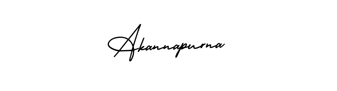 Use a signature maker to create a handwritten signature online. With this signature software, you can design (AmerikaSignatureDemo-Regular) your own signature for name Akannapurna. Akannapurna signature style 3 images and pictures png