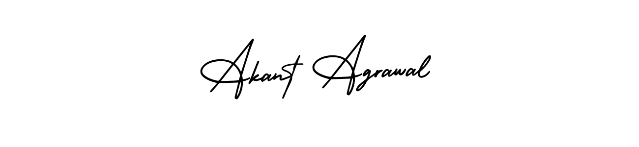 Design your own signature with our free online signature maker. With this signature software, you can create a handwritten (AmerikaSignatureDemo-Regular) signature for name Akant Agrawal. Akant Agrawal signature style 3 images and pictures png