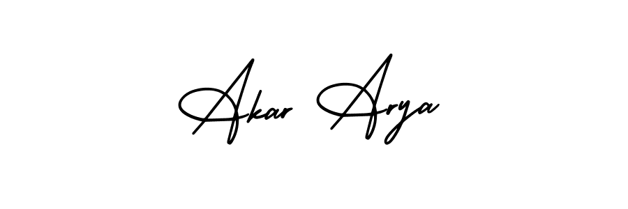 Make a beautiful signature design for name Akar Arya. With this signature (AmerikaSignatureDemo-Regular) style, you can create a handwritten signature for free. Akar Arya signature style 3 images and pictures png