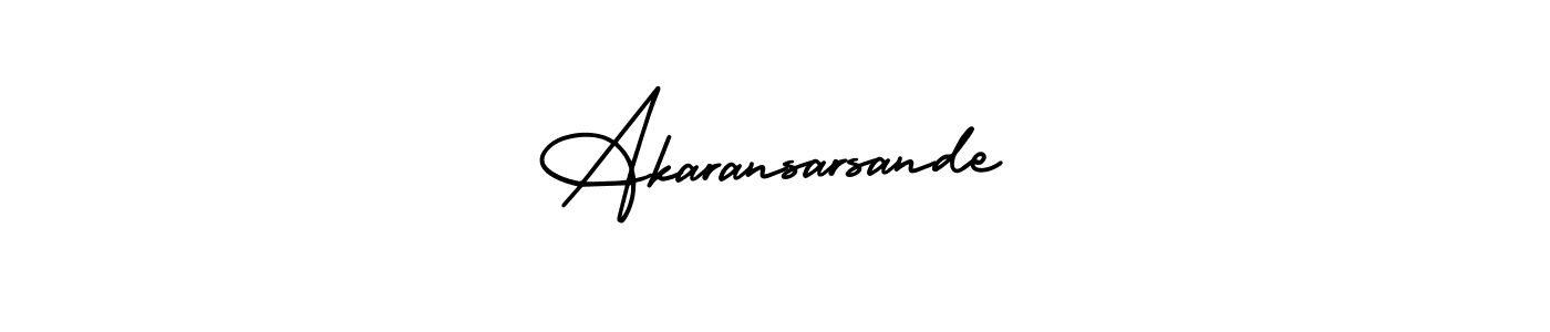 Also we have Akaransarsande name is the best signature style. Create professional handwritten signature collection using AmerikaSignatureDemo-Regular autograph style. Akaransarsande signature style 3 images and pictures png