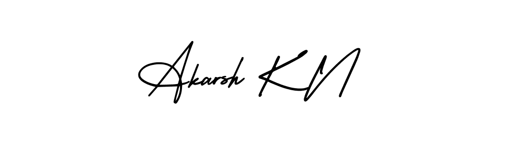 Make a short Akarsh K N signature style. Manage your documents anywhere anytime using AmerikaSignatureDemo-Regular. Create and add eSignatures, submit forms, share and send files easily. Akarsh K N signature style 3 images and pictures png