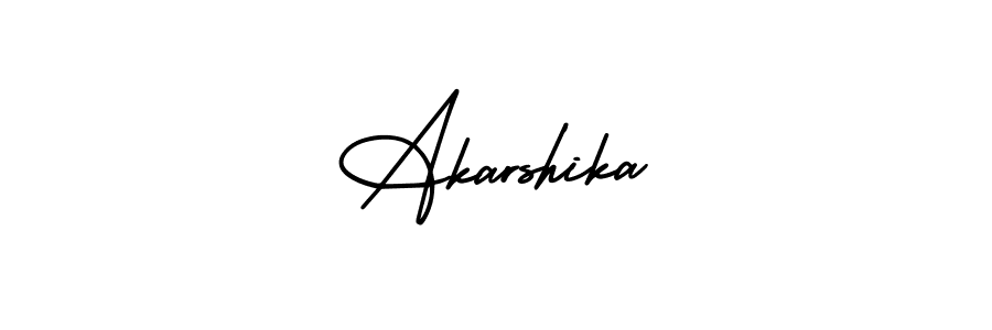 How to make Akarshika name signature. Use AmerikaSignatureDemo-Regular style for creating short signs online. This is the latest handwritten sign. Akarshika signature style 3 images and pictures png