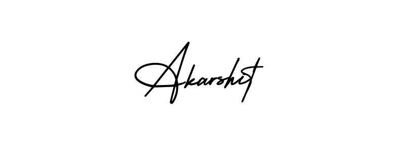 The best way (AmerikaSignatureDemo-Regular) to make a short signature is to pick only two or three words in your name. The name Akarshit include a total of six letters. For converting this name. Akarshit signature style 3 images and pictures png