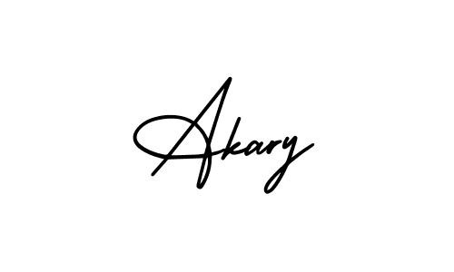 Similarly AmerikaSignatureDemo-Regular is the best handwritten signature design. Signature creator online .You can use it as an online autograph creator for name Akary. Akary signature style 3 images and pictures png
