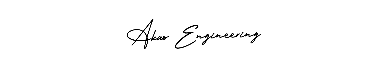 Create a beautiful signature design for name Akas Engineering. With this signature (AmerikaSignatureDemo-Regular) fonts, you can make a handwritten signature for free. Akas Engineering signature style 3 images and pictures png