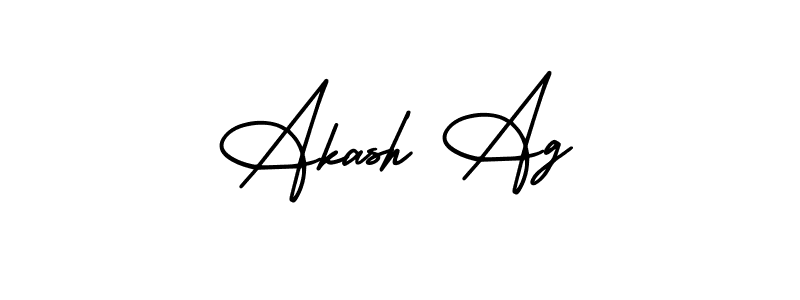 if you are searching for the best signature style for your name Akash Ag. so please give up your signature search. here we have designed multiple signature styles  using AmerikaSignatureDemo-Regular. Akash Ag signature style 3 images and pictures png