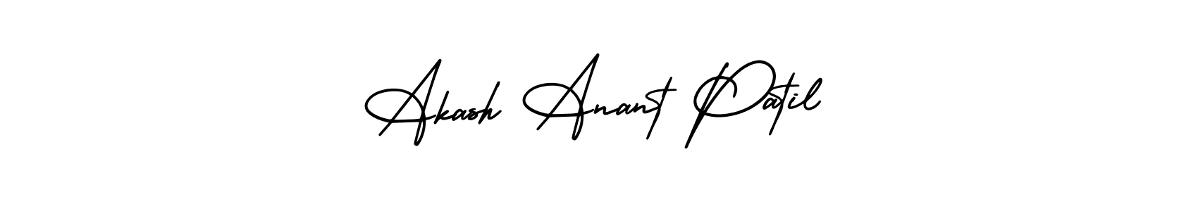 The best way (AmerikaSignatureDemo-Regular) to make a short signature is to pick only two or three words in your name. The name Akash Anant Patil include a total of six letters. For converting this name. Akash Anant Patil signature style 3 images and pictures png