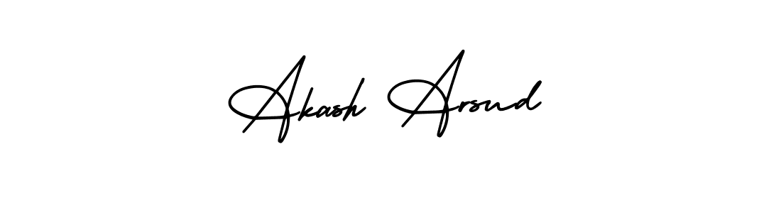 How to make Akash Arsud signature? AmerikaSignatureDemo-Regular is a professional autograph style. Create handwritten signature for Akash Arsud name. Akash Arsud signature style 3 images and pictures png