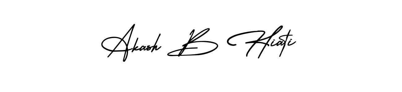 Make a short Akash B Hiati signature style. Manage your documents anywhere anytime using AmerikaSignatureDemo-Regular. Create and add eSignatures, submit forms, share and send files easily. Akash B Hiati signature style 3 images and pictures png
