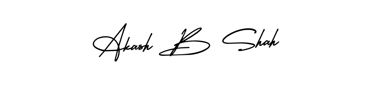 Create a beautiful signature design for name Akash B Shah. With this signature (AmerikaSignatureDemo-Regular) fonts, you can make a handwritten signature for free. Akash B Shah signature style 3 images and pictures png