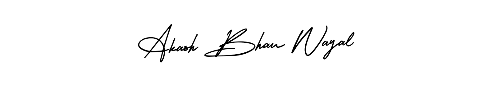 Make a beautiful signature design for name Akash Bhau Wayal. Use this online signature maker to create a handwritten signature for free. Akash Bhau Wayal signature style 3 images and pictures png