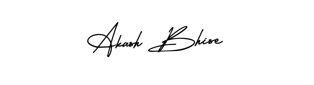 You should practise on your own different ways (AmerikaSignatureDemo-Regular) to write your name (Akash Bhise) in signature. don't let someone else do it for you. Akash Bhise signature style 3 images and pictures png