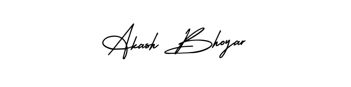 It looks lik you need a new signature style for name Akash Bhoyar. Design unique handwritten (AmerikaSignatureDemo-Regular) signature with our free signature maker in just a few clicks. Akash Bhoyar signature style 3 images and pictures png