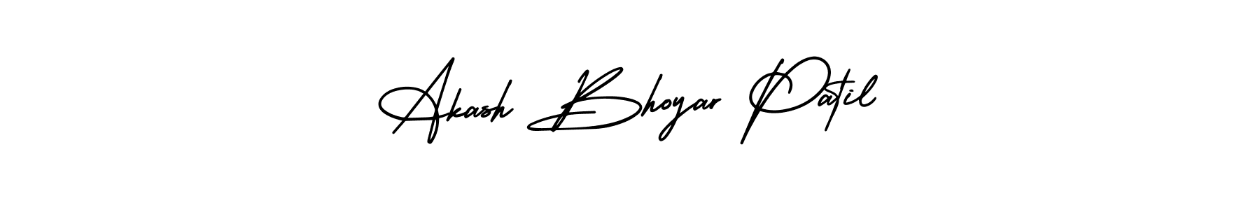 if you are searching for the best signature style for your name Akash Bhoyar Patil. so please give up your signature search. here we have designed multiple signature styles  using AmerikaSignatureDemo-Regular. Akash Bhoyar Patil signature style 3 images and pictures png