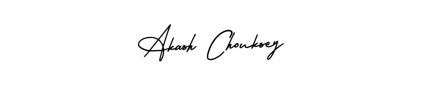 You should practise on your own different ways (AmerikaSignatureDemo-Regular) to write your name (Akash Chouksey) in signature. don't let someone else do it for you. Akash Chouksey signature style 3 images and pictures png