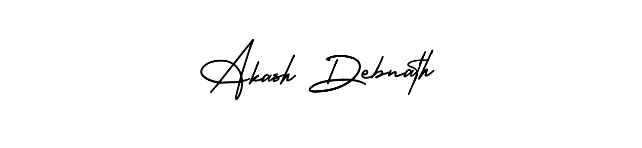 How to make Akash Debnath signature? AmerikaSignatureDemo-Regular is a professional autograph style. Create handwritten signature for Akash Debnath name. Akash Debnath signature style 3 images and pictures png