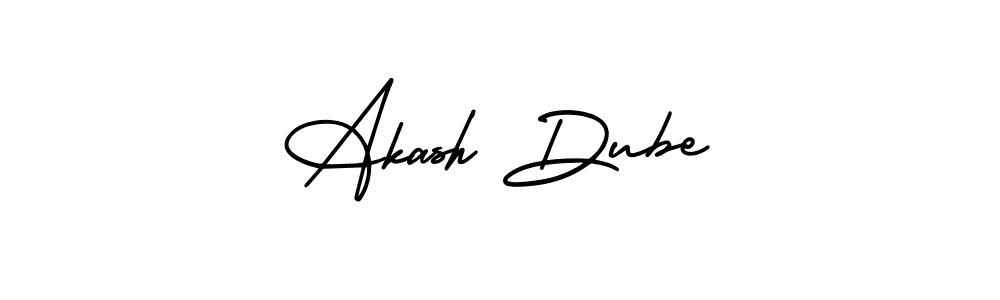 if you are searching for the best signature style for your name Akash Dube. so please give up your signature search. here we have designed multiple signature styles  using AmerikaSignatureDemo-Regular. Akash Dube signature style 3 images and pictures png