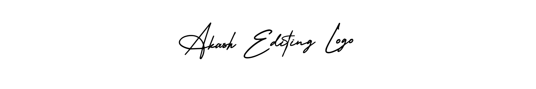 The best way (AmerikaSignatureDemo-Regular) to make a short signature is to pick only two or three words in your name. The name Akash Editing Logo include a total of six letters. For converting this name. Akash Editing Logo signature style 3 images and pictures png