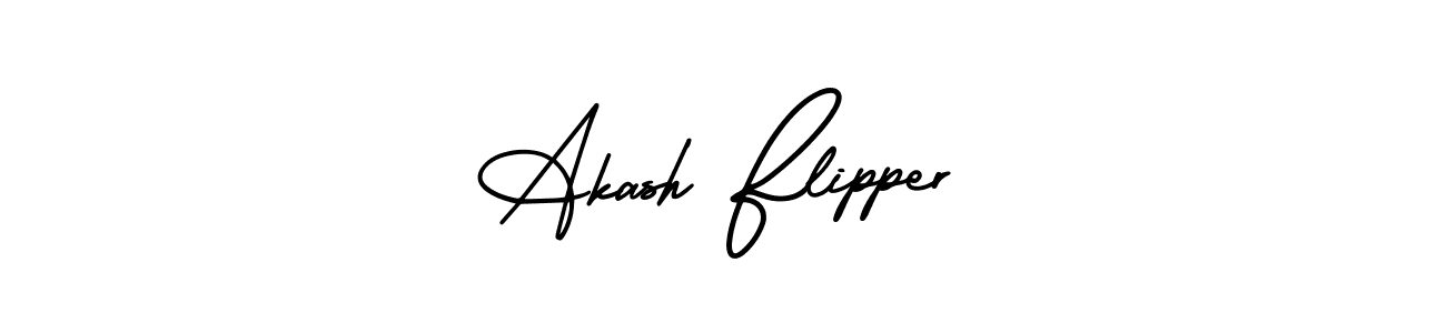 Akash Flipper stylish signature style. Best Handwritten Sign (AmerikaSignatureDemo-Regular) for my name. Handwritten Signature Collection Ideas for my name Akash Flipper. Akash Flipper signature style 3 images and pictures png