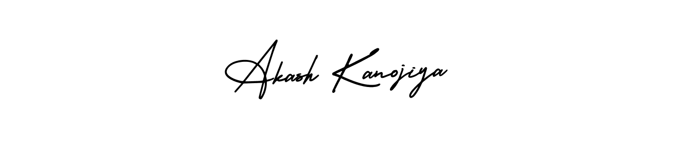 How to make Akash Kanojiya signature? AmerikaSignatureDemo-Regular is a professional autograph style. Create handwritten signature for Akash Kanojiya name. Akash Kanojiya signature style 3 images and pictures png