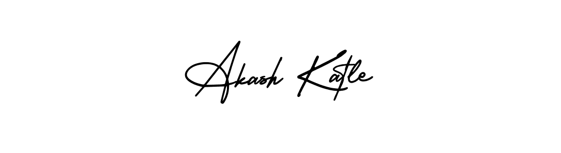 Design your own signature with our free online signature maker. With this signature software, you can create a handwritten (AmerikaSignatureDemo-Regular) signature for name Akash Katle. Akash Katle signature style 3 images and pictures png