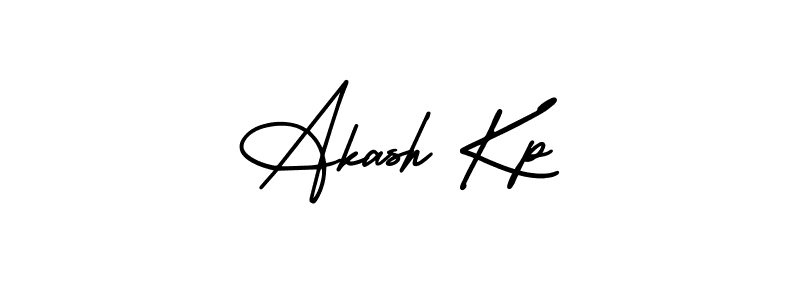 How to Draw Akash Kp signature style? AmerikaSignatureDemo-Regular is a latest design signature styles for name Akash Kp. Akash Kp signature style 3 images and pictures png