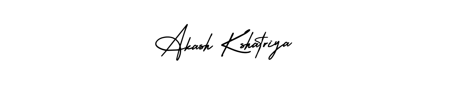 Make a beautiful signature design for name Akash Kshatriya. With this signature (AmerikaSignatureDemo-Regular) style, you can create a handwritten signature for free. Akash Kshatriya signature style 3 images and pictures png