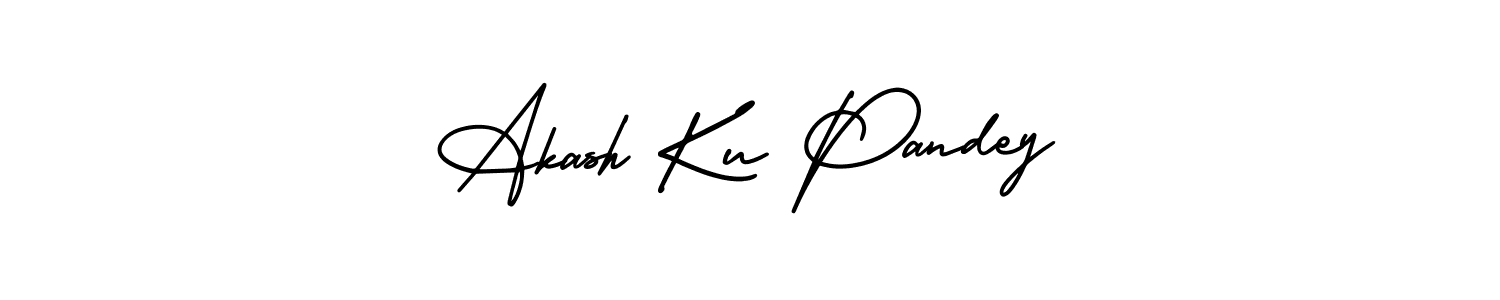 It looks lik you need a new signature style for name Akash Ku Pandey. Design unique handwritten (AmerikaSignatureDemo-Regular) signature with our free signature maker in just a few clicks. Akash Ku Pandey signature style 3 images and pictures png