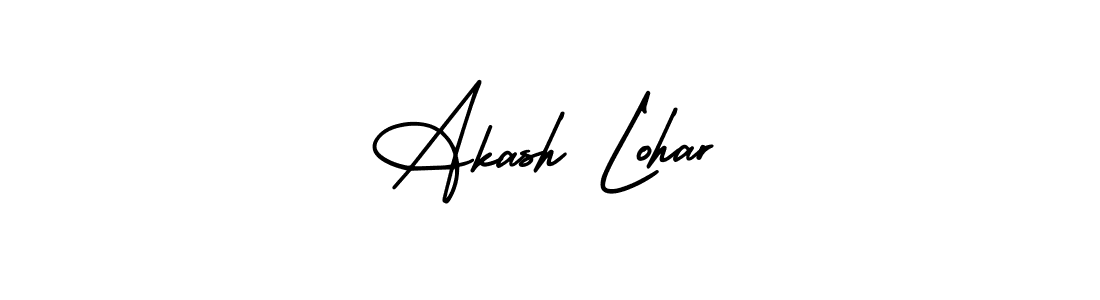 This is the best signature style for the Akash Lohar name. Also you like these signature font (AmerikaSignatureDemo-Regular). Mix name signature. Akash Lohar signature style 3 images and pictures png