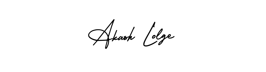 How to Draw Akash Lolge signature style? AmerikaSignatureDemo-Regular is a latest design signature styles for name Akash Lolge. Akash Lolge signature style 3 images and pictures png