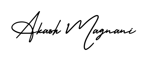 Turn your name Akash Magnani into a signature brand with AmerikaSignatureDemo-Regular styling. Download in standard PNG or transparent format anytime. Akash Magnani signature style 3 images and pictures png