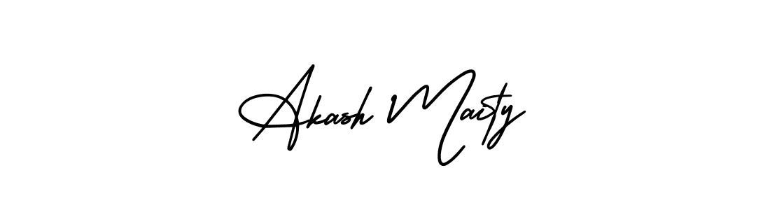 It looks lik you need a new signature style for name Akash Maity. Design unique handwritten (AmerikaSignatureDemo-Regular) signature with our free signature maker in just a few clicks. Akash Maity signature style 3 images and pictures png
