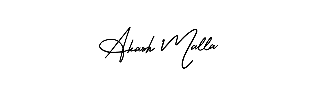 Similarly AmerikaSignatureDemo-Regular is the best handwritten signature design. Signature creator online .You can use it as an online autograph creator for name Akash Malla. Akash Malla signature style 3 images and pictures png