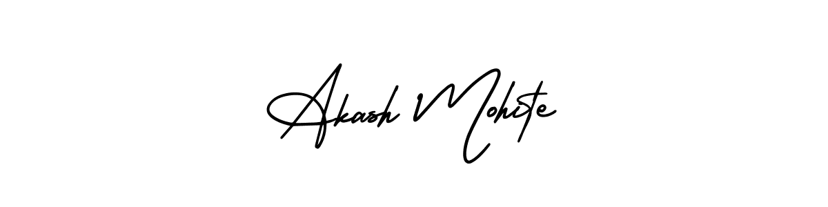 if you are searching for the best signature style for your name Akash Mohite. so please give up your signature search. here we have designed multiple signature styles  using AmerikaSignatureDemo-Regular. Akash Mohite signature style 3 images and pictures png