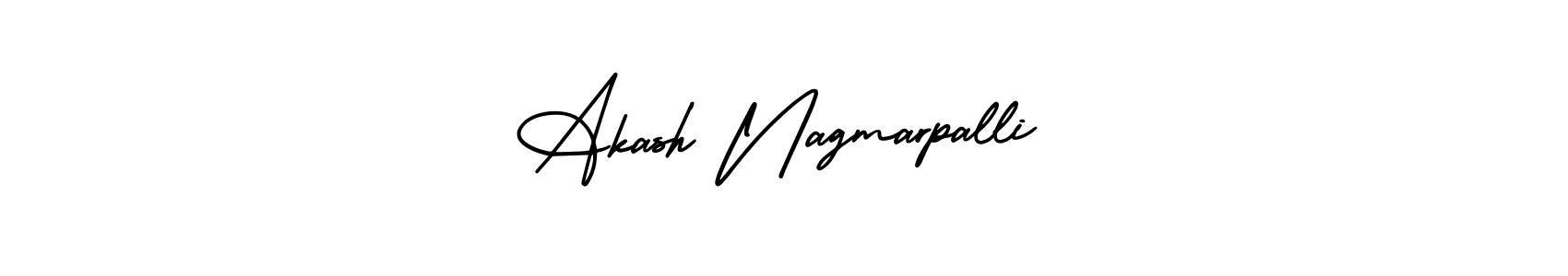 Akash Nagmarpalli stylish signature style. Best Handwritten Sign (AmerikaSignatureDemo-Regular) for my name. Handwritten Signature Collection Ideas for my name Akash Nagmarpalli. Akash Nagmarpalli signature style 3 images and pictures png