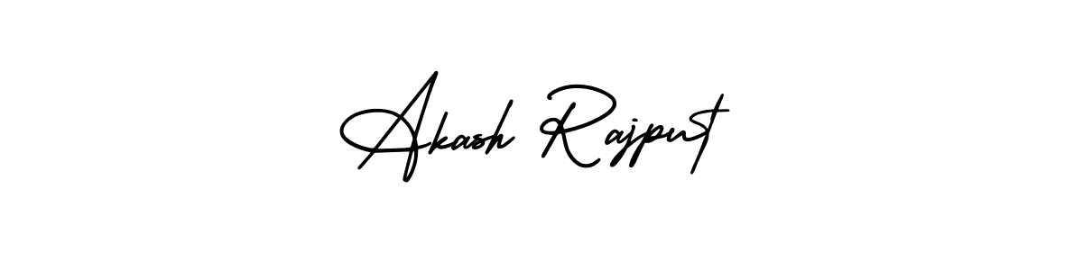 Akash Rajput stylish signature style. Best Handwritten Sign (AmerikaSignatureDemo-Regular) for my name. Handwritten Signature Collection Ideas for my name Akash Rajput. Akash Rajput signature style 3 images and pictures png