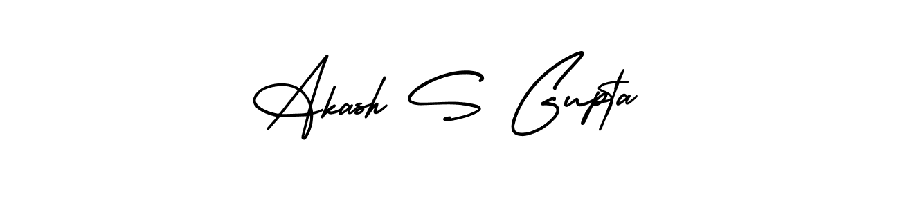 AmerikaSignatureDemo-Regular is a professional signature style that is perfect for those who want to add a touch of class to their signature. It is also a great choice for those who want to make their signature more unique. Get Akash S Gupta name to fancy signature for free. Akash S Gupta signature style 3 images and pictures png
