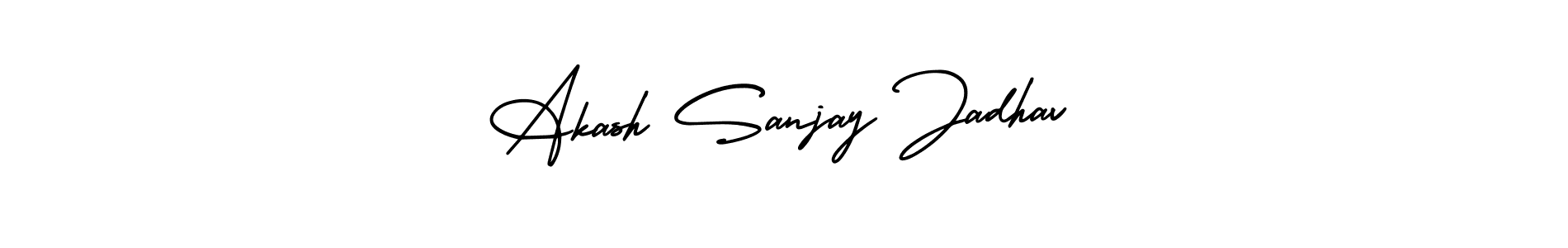 Also You can easily find your signature by using the search form. We will create Akash Sanjay Jadhav name handwritten signature images for you free of cost using AmerikaSignatureDemo-Regular sign style. Akash Sanjay Jadhav signature style 3 images and pictures png