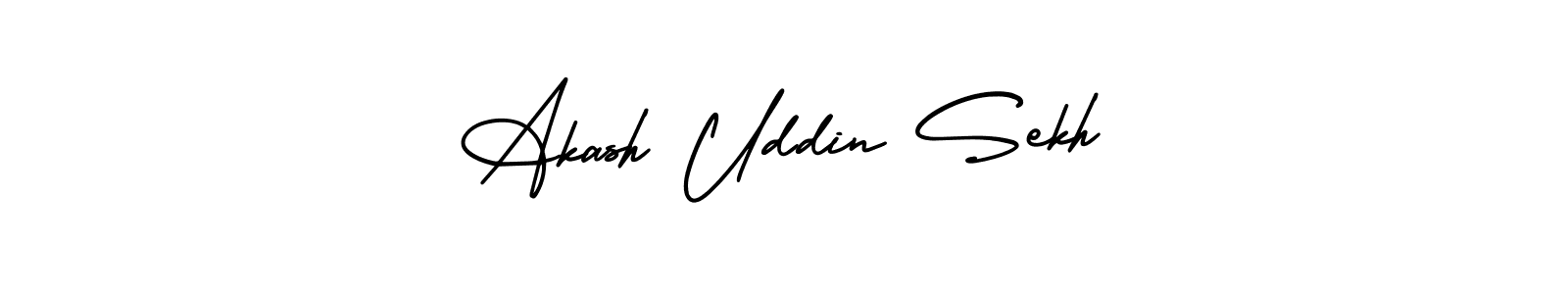 Make a beautiful signature design for name Akash Uddin Sekh. With this signature (AmerikaSignatureDemo-Regular) style, you can create a handwritten signature for free. Akash Uddin Sekh signature style 3 images and pictures png