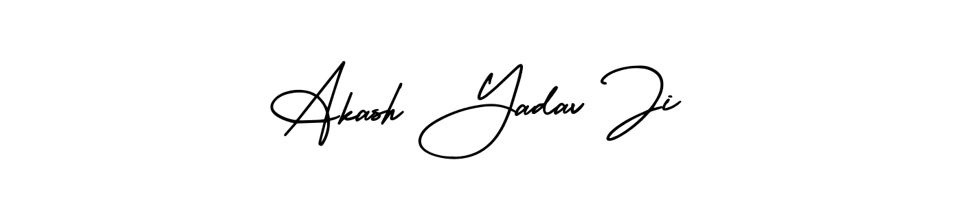 You can use this online signature creator to create a handwritten signature for the name Akash Yadav Ji. This is the best online autograph maker. Akash Yadav Ji signature style 3 images and pictures png