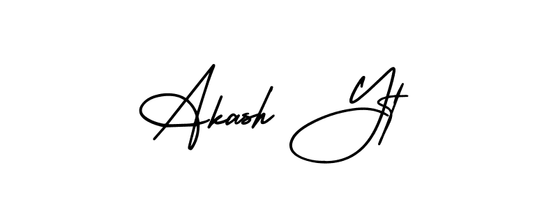 It looks lik you need a new signature style for name Akash Yt. Design unique handwritten (AmerikaSignatureDemo-Regular) signature with our free signature maker in just a few clicks. Akash Yt signature style 3 images and pictures png