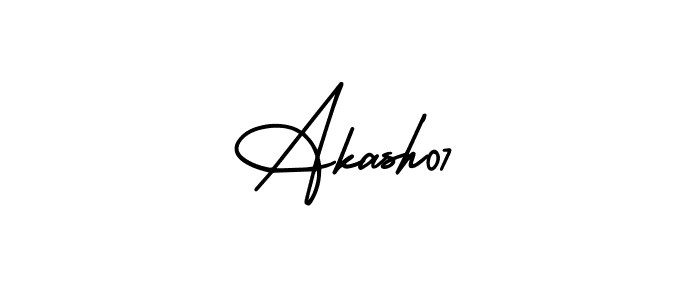 Make a beautiful signature design for name Akash07. Use this online signature maker to create a handwritten signature for free. Akash07 signature style 3 images and pictures png